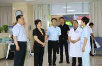 市政府副市长娄金华莅临我院调研医保基金使用和DIP支付方式改革运行情况